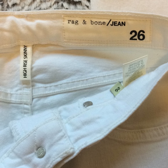 Rag & bone Blanc high rise skinny jeans - Picture 7 of 8
